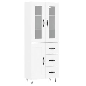 vidaXL Arm&aacute;rio alto 69,5x34x180 cm derivados de madeira branco