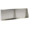 vidaXL Muro de Conten&ccedil;&atilde;o 2 unid. 60 x 12 x 40 cm A&ccedil;o inoxid&aacute;vel