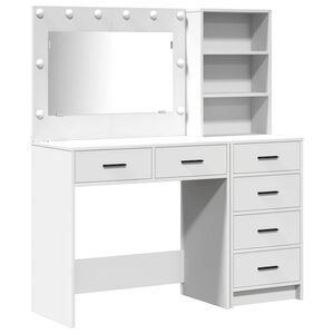 vidaXL Mesa de vestir 2 unid. Branco 78.5 x 41 x 135 cm