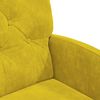 vidaXL Cadeiras de Jantar com Rodas 2 pcs Amarelo 58 x 67 x 97 cm