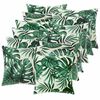 vidaXL Capa almofada 12 pcs HEERLEN Padr&atilde;o de Folhas 50 x 50 cm