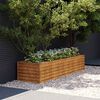 vidaXL Canteiro elevado de jardim 194x50x36 cm A&ccedil;o Corten