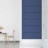 vidaXL Painel de parede 12 pcs 90x30 cm tecido 3,24 m&sup2; azul
