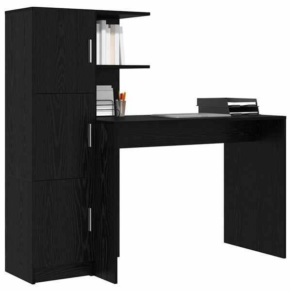 vidaXL Mesa 2 pcs Carvalho Preto