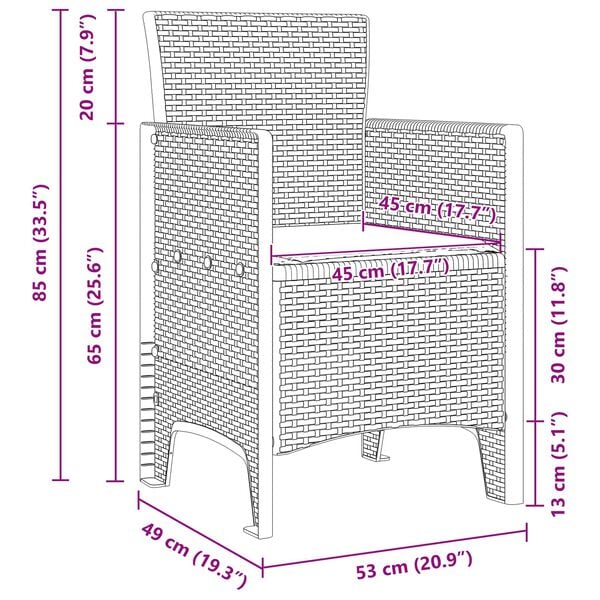 vidaXL Conjunto de Jantar para Jardim 11 pcs Antracita e Cinza claro
