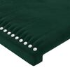vidaXL Estrutura de cama sem colch&atilde;o 90x190 cm veludo verde-escuro