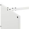 vidaXL Suporte para lenha 40x40x40 cm aço laminado a frio branco