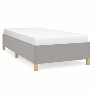 vidaXL Estrutura de cama sem colch&atilde;o 80x200 cm tecido cinzento-claro