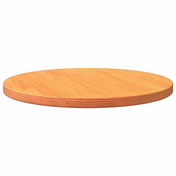vidaXL Tampo de mesa redondo &Oslash;70x2,5 cm pinho maci&ccedil;o castanho-mel