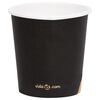 vidaXL Copos de caf&eacute; papel 120 ml 1000 pcs preto