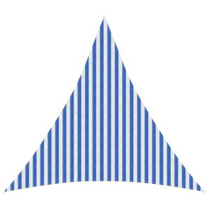 vidaXL Vela de Sombra Azul e Branco 3,6 x 3,6 x 3,6 m HDPE