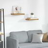 vidaXL Prateleira de Parede 2 pcs Bege 40 x 23,5 x 4 cm
