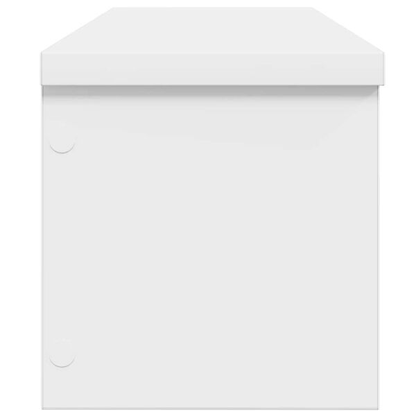 vidaXL Rack de cozinha empilhável branco madeira engenheirada