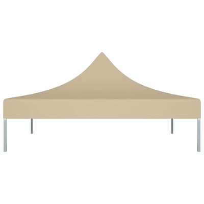 vidaXL Teto para tenda de festas 2x2 m 270 g/m² cor bege