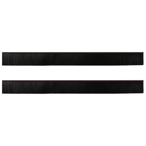 vidaXL Selos de Escovas para Porta Auto-adesivos 2 pcs Castanho 100 cm