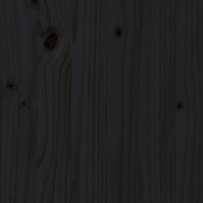vidaXL Mesa de jantar 110x55x75 cm madeira de pinho maciça preto