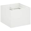 vidaXL Vaso de Jardim Branco 80 x 80 x 60 cm A&ccedil;o laminado a frio