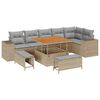 vidaXL Conjunto de Sof&aacute; de Jardim 9 unid. 6-N&uacute;mero de lugares
