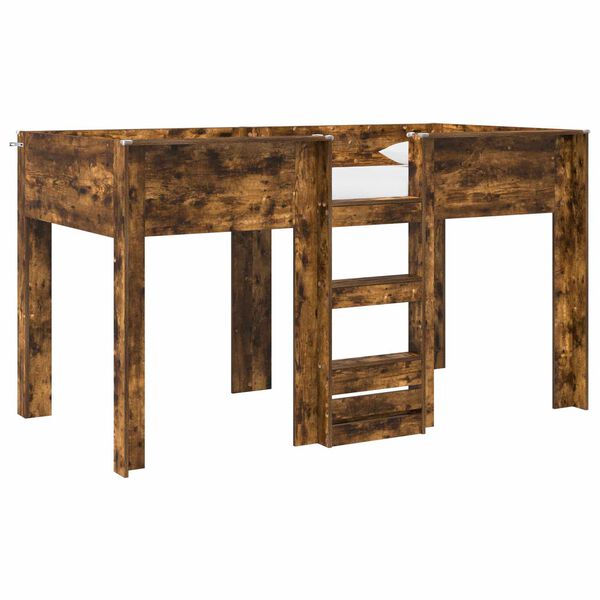 vidaXL Beliche para Crian&ccedil;as Carvalho Defumado 100 x 200 cm