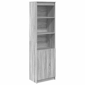 vidaXL Aparador alto 50x35x180cm derivados de madeira sonoma cinzento