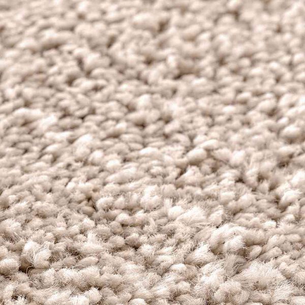 vidaXL Tapete Antiderrapante para Banheiro com Corte para o Vaso Creme