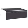 vidaXL Toldo Retr&aacute;til Antracite 400 x 200 cm Poli&eacute;ster e Alum&iacute;nio
