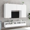 vidaXL M&oacute;veis parede p/ TV 2pcs 80x30x30cm derivados de madeira branco