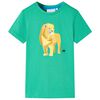 vidaXL T-shirt de crian&ccedil;a verde 104