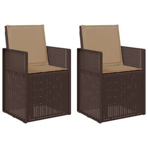 vidaXL Cadeiras de Jantar para Jardim 2 pcs