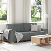 vidaXL Sof&aacute; de 3 lugares cinza escuro 220x78x84 cm tecido
