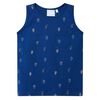 Camisola de manga cava para crian&ccedil;a azul-escuro 128