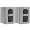 vidaXL Mesa-de-cabeceira ELST 2 unid. Cinza Sonoma 29,5 x 33,5 x 50 cm
