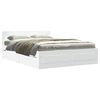 vidaXL Estrutura cama c/ cabeceira 120x190 cm derivados madeira branco