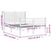 vidaXL Estrutura de cama com cabeceira 120x200cm madeira maci&ccedil;a branco