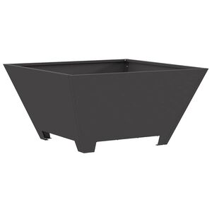 vidaXL Bowl de Fogo Preto 60 x 60 x 30 cm A&ccedil;o Corten