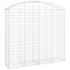 vidaXL Cesto gabi&atilde;o arqueado 200x50x180/200 cm ferro galvanizado