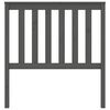 vidaXL Cabeceira de cama 96x6x101 cm pinho maciço cinzento