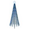 vidaXL &Aacute;rvore de Natal LED 180 cm 255 LED Azul A&ccedil;o Preto