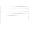 vidaXL Cabeceira de substitui&ccedil;&atilde;o 180 cm metal branco