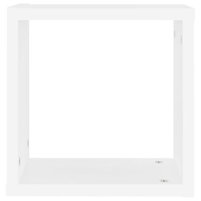 vidaXL Prateleiras de parede em forma de cubo 4 pcs 30x15x30cm branco