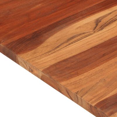 vidaXL Tampo de mesa madeira de acácia maciça 25-27 mm 60x70 cm