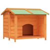 vidaXL Casota para c&atilde;es 96x87x80,5 cm pinho maci&ccedil;o castanho