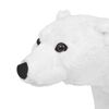 vidaXL Brinquedo de montar urso polar peluche branco XXL