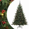 vidaXL &Aacute;rvore de Natal Artificial Verde 180 cm PVC, Metal e Pl&aacute;stico