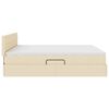 vidaXL Cama com Armazenamento Creme 200 x 200 cm Couro Sint&eacute;tico