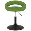 vidaXL Cadeiras de jantar girat&oacute;rias 2 pcs veludo verde-claro