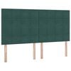 vidaXL Cama com Armazenamento Verde Escuro 180 x 200 cm Veludo