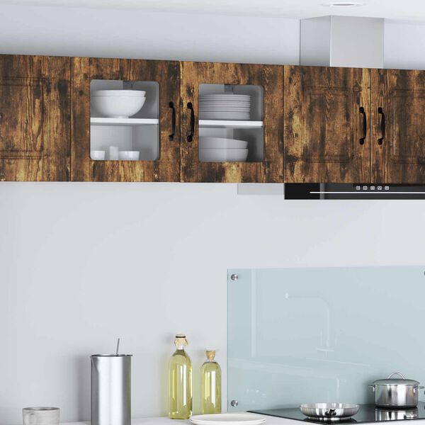 vidaXL Arm&aacute;rio de Cozinha com porta Carvalho Defumado 40 x 31 x 40 cm