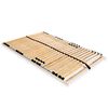 vidaXL Estrado de ripas com 28 ripas 7 zonas 120x200 cm