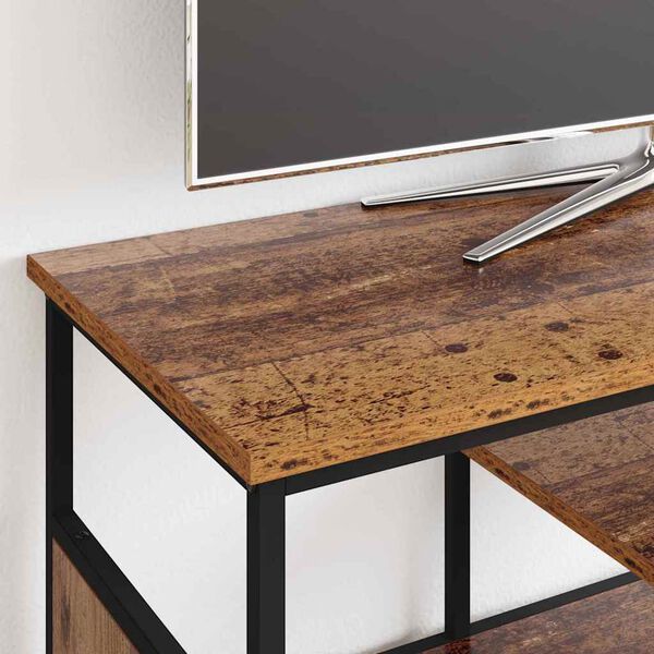 vidaXL Gabinete para TV Madeira Antiga 100 x 35 x 45 cm